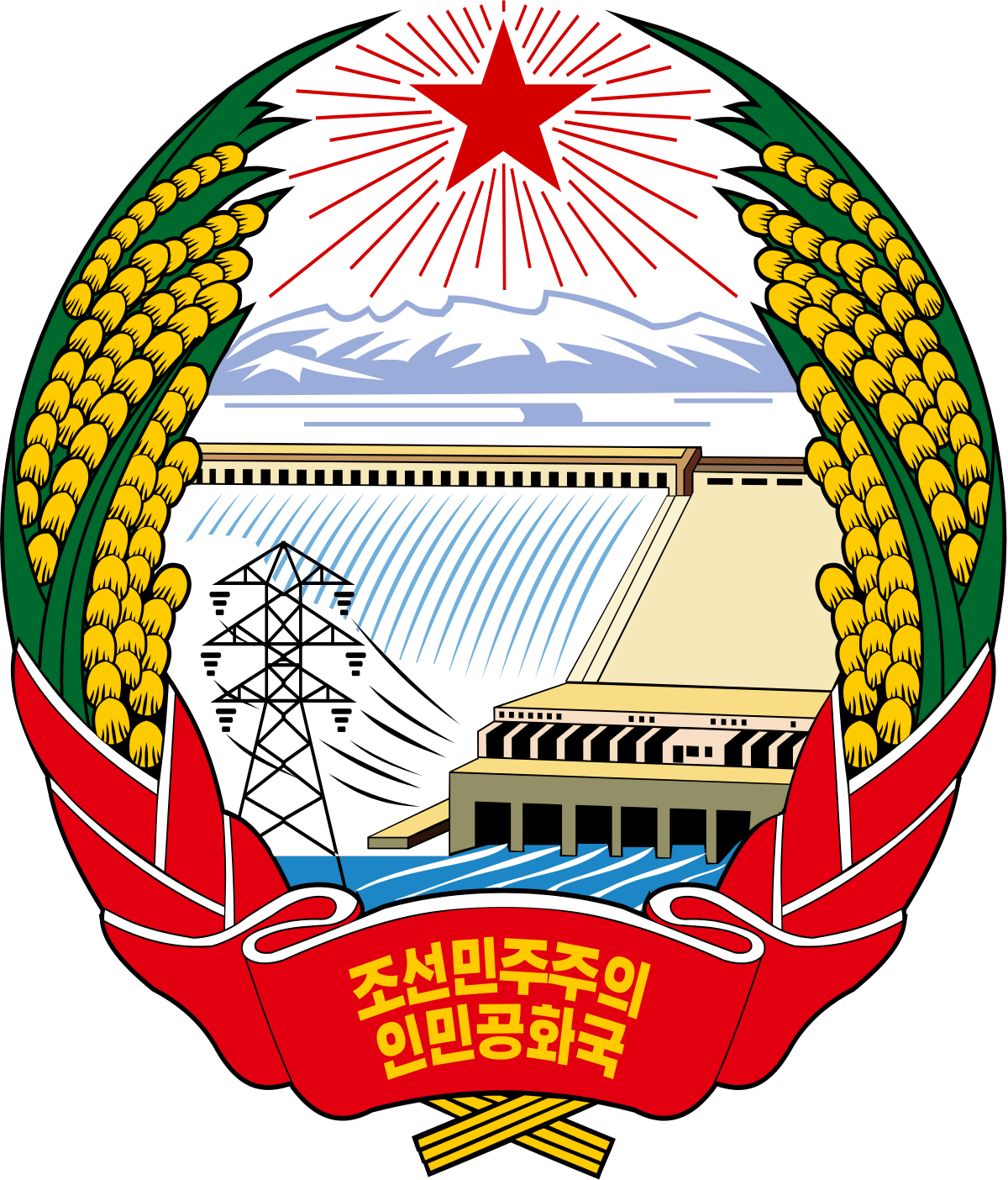 El emblema de Corea del Norte