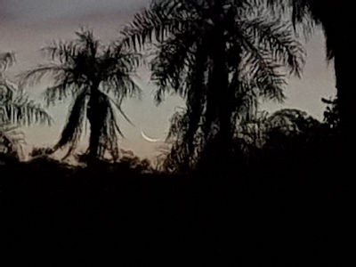 Sighting the moon on July 21 in Paraguay