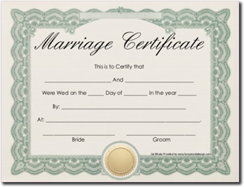 Marriage Certificate