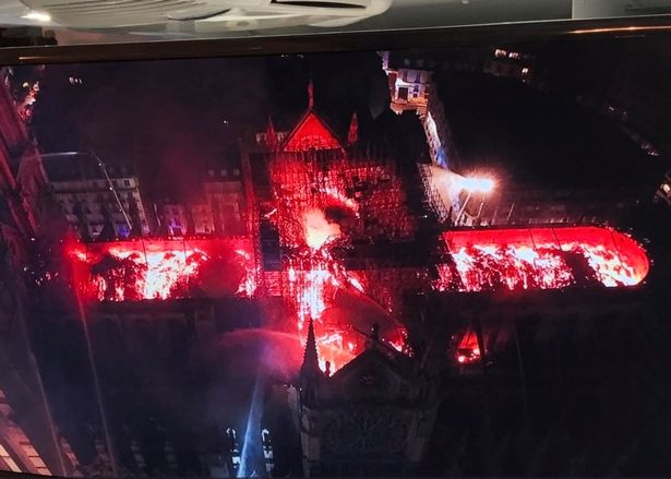 The Burning Cross of Notre Dame