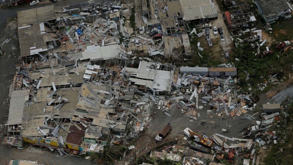 Destruction in Puerto Rico